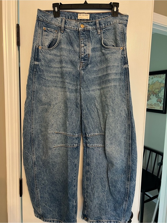 We The Free Denim - We The Free Good Luck Mid-Rise Barrel Jeans